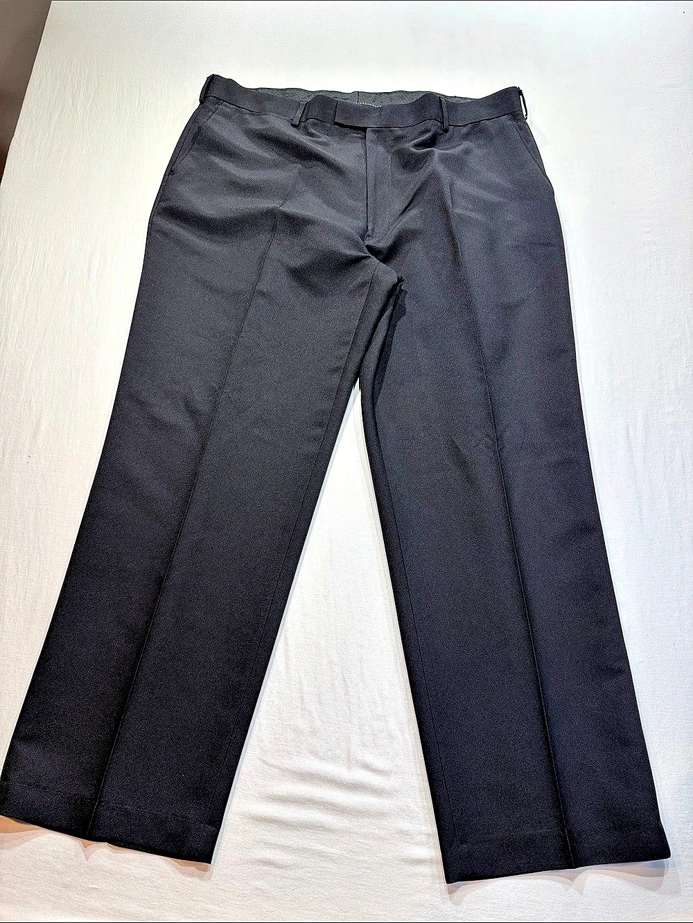 JF J.Ferrar Men's Dress Pants Black Waist 42x30 Like New